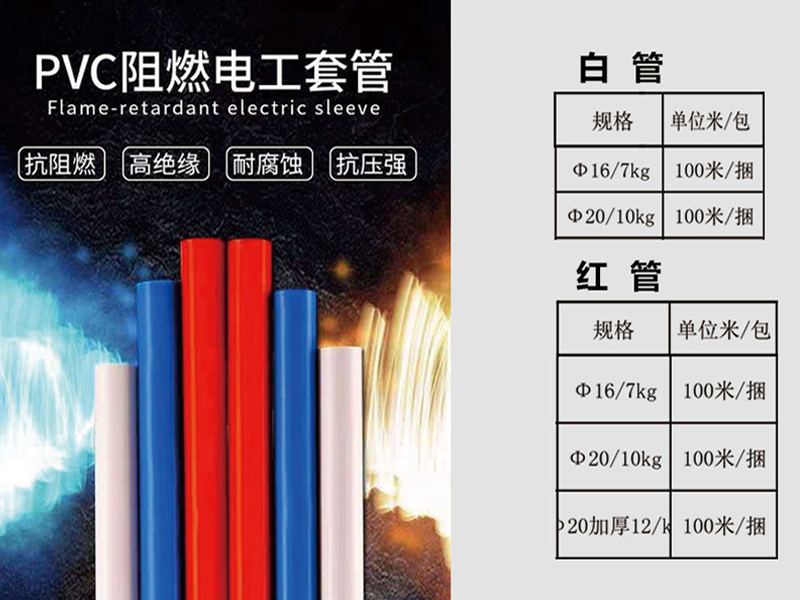 PVC阻燃電工套管